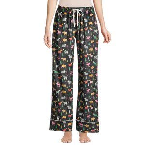 S/M NEW World Market PAJAMA PANTS flannel holiday PUPS Womens NWT dogs small